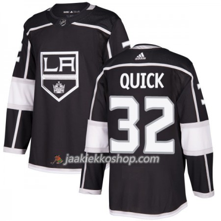 Miehille NHL Los Angeles Kings Pelipaita Jonathan Quick 32 Adidas 2017-2018 Musta Authentic